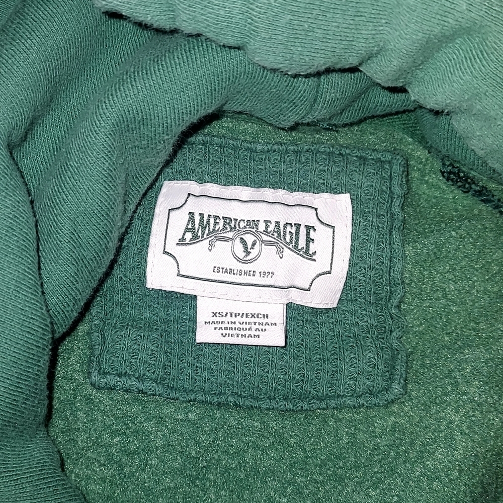 Vintage AE Green Hoodie - Picture 2 of 4